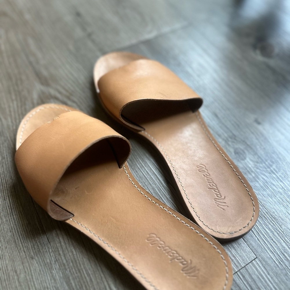 Madewell The Boardwalk Post Slide Sandal. Sz. 10.